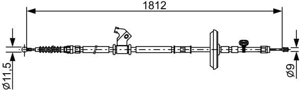 Cable Pull, parking brake 1987482503 - image 2