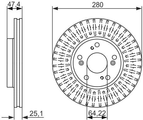 Brake Disc 0986479625 - image 3