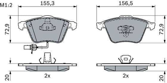 Brake Pad Set, disc brake 0986494104 - image 12