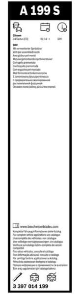 Wiper blade set BOSCH 2psc 3397014199 - image 5