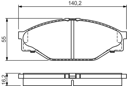 Brake Pad Set, disc brake 0986424225 - image 6