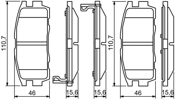 Brake Pad Set, disc brake 0986494251 - image 12
