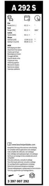 Wiper blade set BOSCH 2psc 3397007292 - image 5