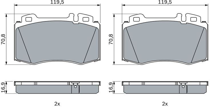 Brake Pad Set, disc brake 0986424705 - image 8