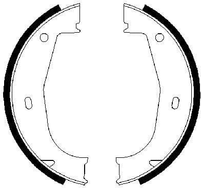 Brake Shoe Set, parking brake 0986487520 - image 4
