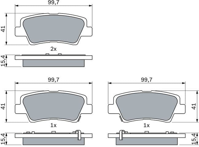 Brake Pad Set, disc brake 0986494557 - image 9