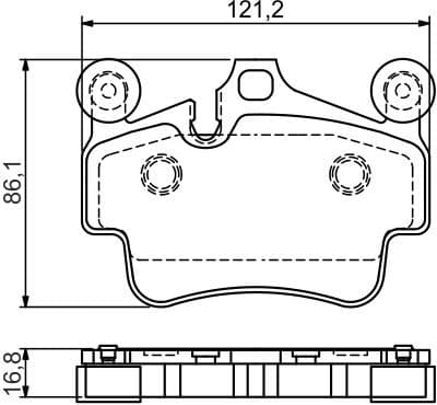 Brake Pad Set, disc brake 0986494567 - image 6