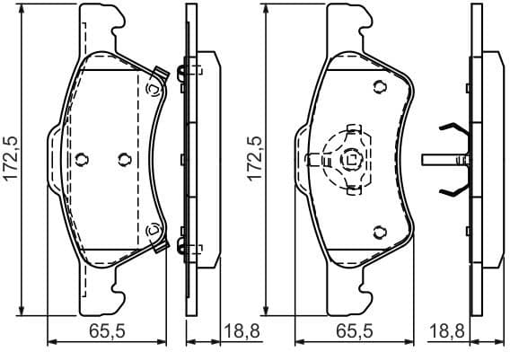 Brake Pad Set, disc brake 0986424765 - image 8