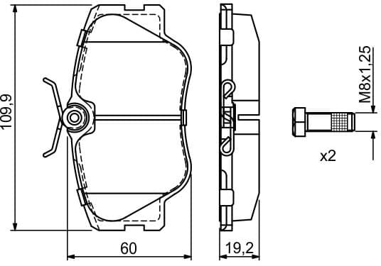 Brake Pad Set, disc brake 0986469410 - image 9