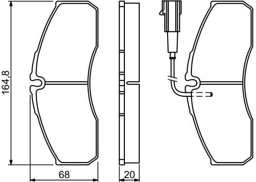 Brake Pad Set, disc brake 0986494278 - image 13