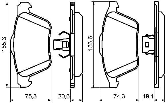 Brake Pad Set, disc brake 0986494159 - image 8
