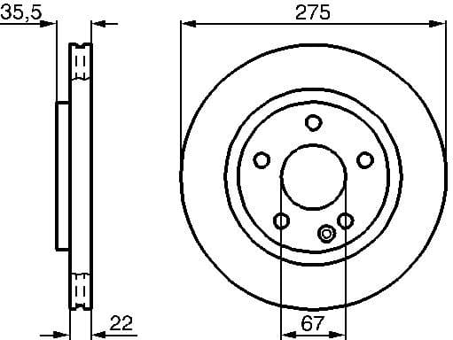 Brake Disc 0986478474 - image 2