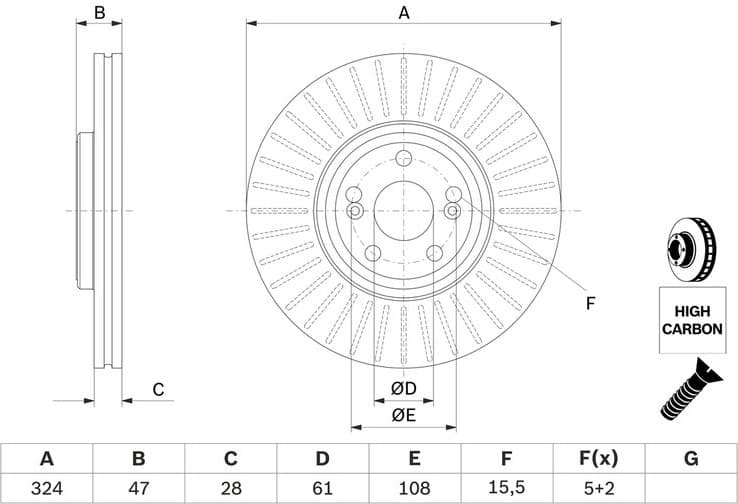 Brake Disc 0986479565 - image 6