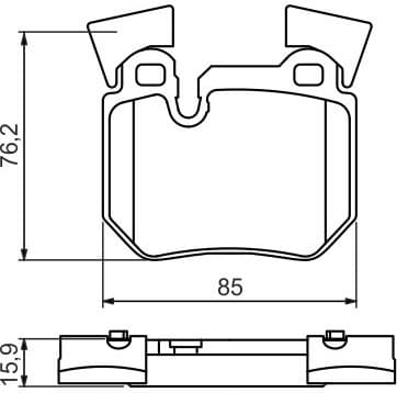 Brake Pad Set, disc brake 0986494421 - image 2