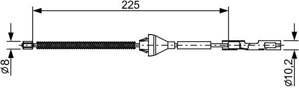 Cable Pull, parking brake 1 987 482 705 - image 2