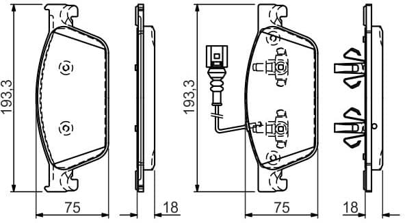 Brake Pad Set, disc brake 0986494553 - image 6