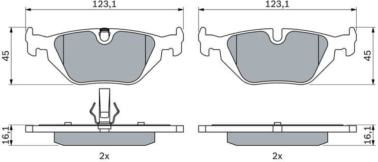 Brake Pad Set, disc brake 0986424484 - image 14