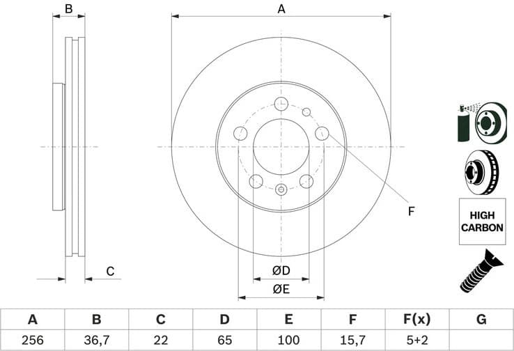 Brake Disc 0986478853 - image 10
