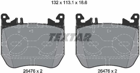 Brake Pad Set, disc brake 2647601