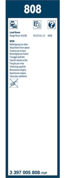 Wiper blade set BOSCH 2psc 3397005808 - image 2