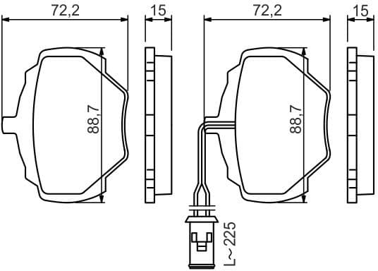 Brake Pad Set, disc brake 0986424267 - image 12