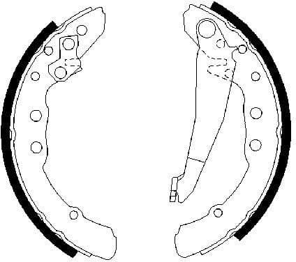 Brake Shoe Set 0986487281 - image 4