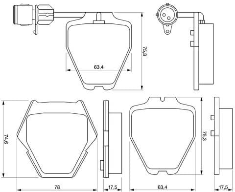 Brake Pad Set, disc brake 0986424689 - image 12