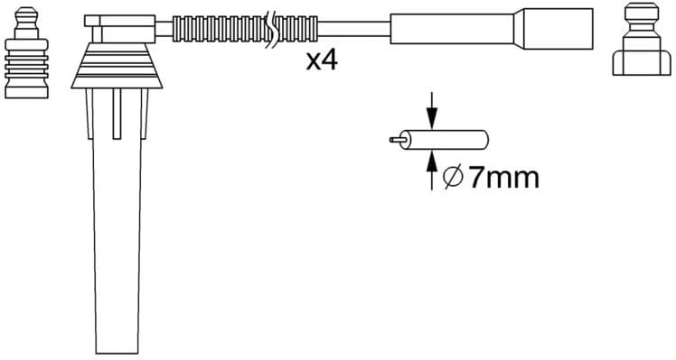 Ignition Cable Kit 0986357052 - image 10