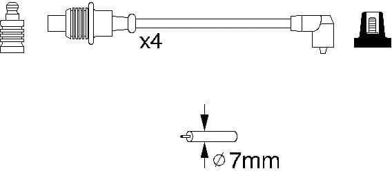 Ignition Cable Kit 0986356854 - image 10