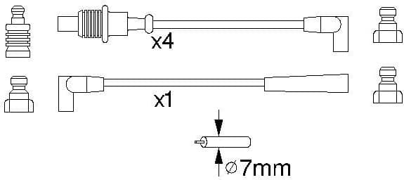 Ignition Cable Kit 0986356883 - image 10