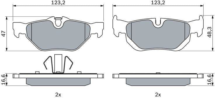 Brake Pad Set, disc brake 0986494272 - image 13