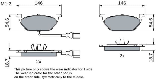Brake Pad Set, disc brake 0986494524 - image 8