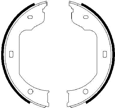 Brake Shoe Set, parking brake 0986487625 - image 7