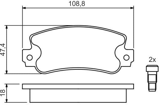 Brake Pad Set, disc brake 0986424098 - image 9