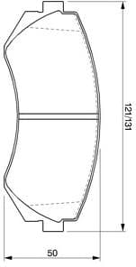 Brake Pad Set, disc brake 0986424489 - image 14