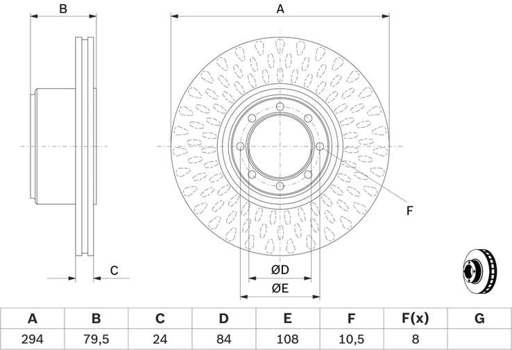 Brake Disc 0986479640 - image 10