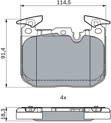 Brake Pad Set, disc brake 0986494947 - image 3