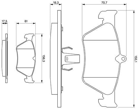 Brake Pad Set, disc brake 0986461129 - image 6