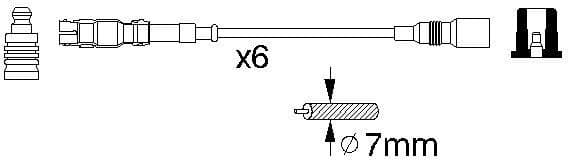 Ignition Cable Kit 0986356302 - image 10
