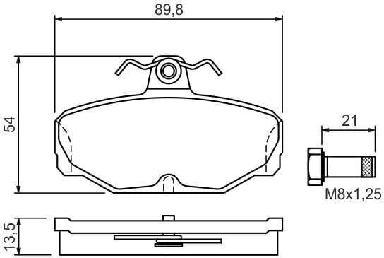 Brake Pad Set, disc brake 0986469810 - image 9