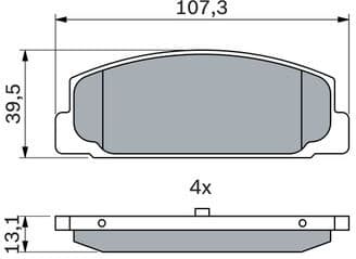 Brake Pad Set, disc brake 0986424817 - image 11