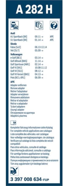 Wiper blade BOSCH, 1psc 3397008634 - image 8