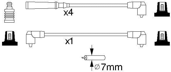 Ignition Cable Kit 0986356847 - image 10