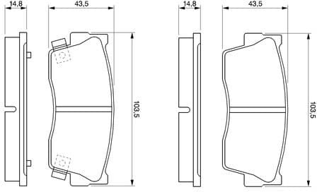 Brake Pad Set, disc brake 0986461750 - image 12