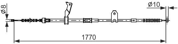 Cable Pull, parking brake 1 987 482 300 - image 2