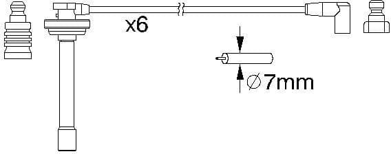 Ignition cable set 0986357167 - image 10