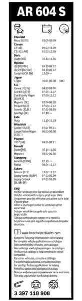 Wiper blade set BOSCH 2psc 3397118908 - image 5