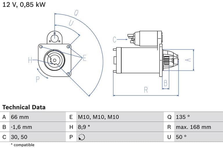 Starter 0986021051 - image 2
