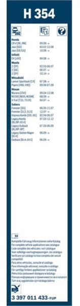 Wiper blade BOSCH, 1psc 3397011433 - image 2