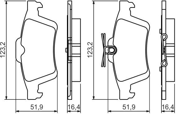 Brake Pad Set, disc brake 0986494528 - image 15